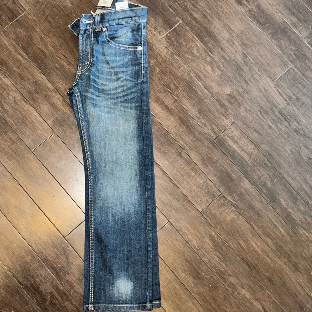 Levi's Classic Indigo Straight Jeans Boys 8 slim.